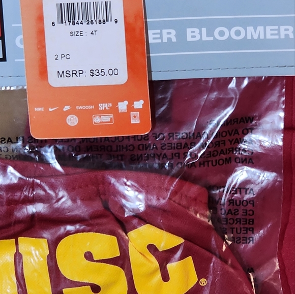 USC TROJANS NIKE HIGH QUALITY STITCHED TODDLER CHEERLEADER DRESS SET - Picture 8 of 10